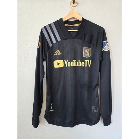 LAFC 2020 Adidas Player Issue Rossi #9 MLS 25th Anniversary Long Sleeve Jersey S - Picture 2 of 11